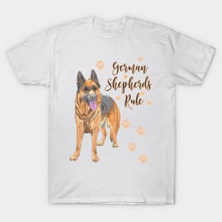 German Shepherds Rule! Especially for GSD owners! T-Shirt